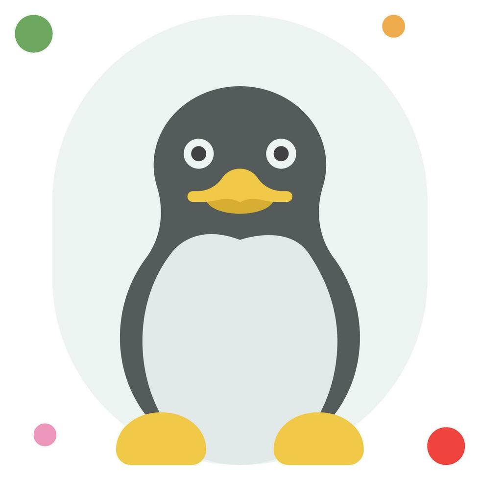 pinguini icona illustrazione, per ragnatela, app, infografica, eccetera vettore