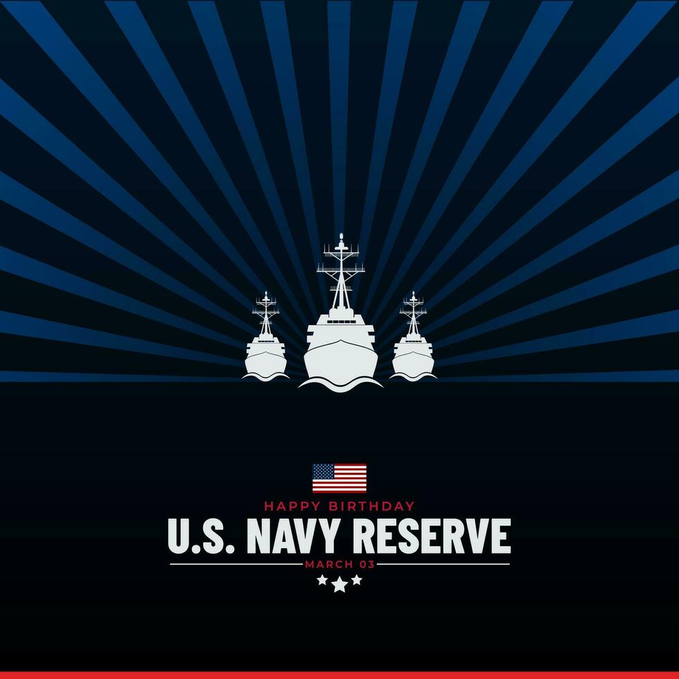 contento compleanno noi Marina Militare Riserva marzo 03 sfondo vettore illustrazione