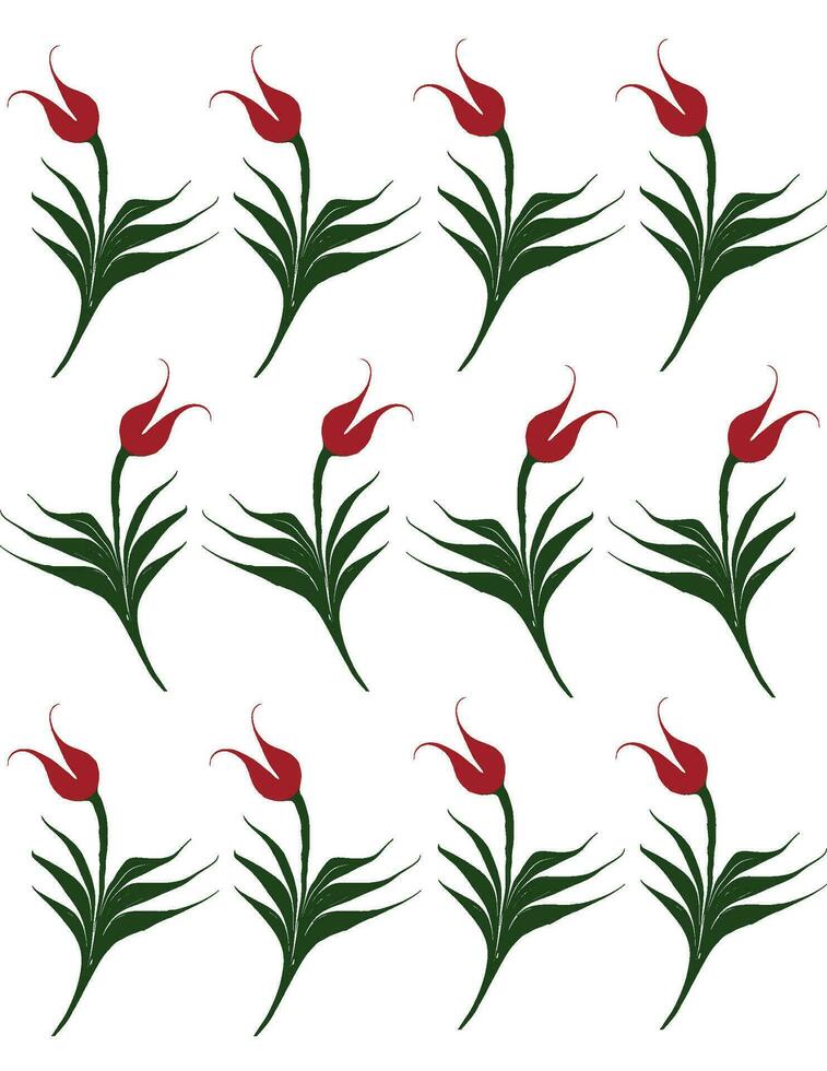 marmorizzazione arte rosso tulipano e Arabo alif lettera sfondo, Turco arte di acqua marmorizzazione. vettore