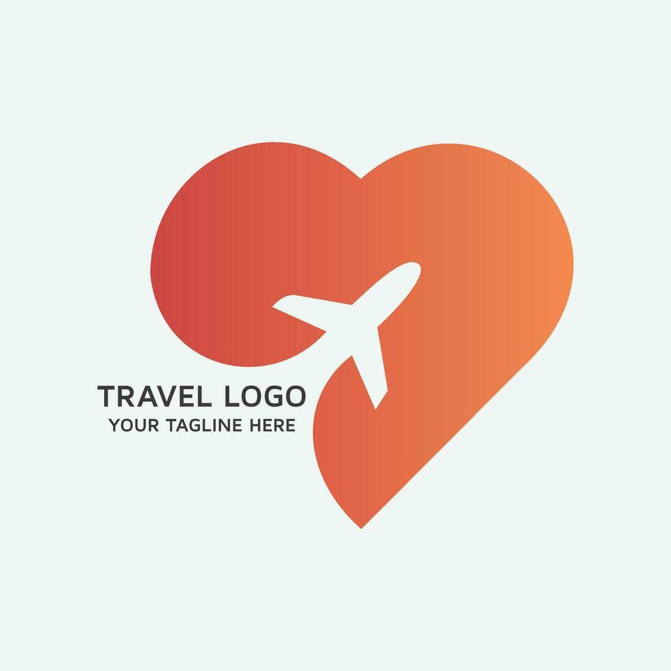 viaggio logo design vettore