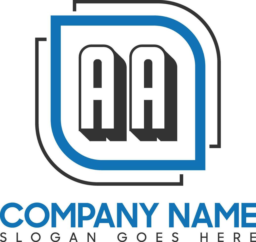 aa lettera logo design su bianca sfondo. aa logo. aa creativo iniziali lettera monogramma logo icona concetto. aa lettera design vettore