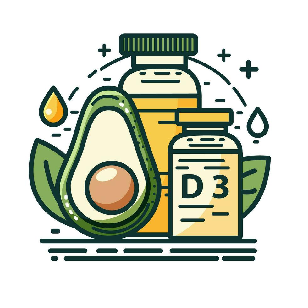 avocado olio piatto linea icona, vettore illustrazione su bianca sfondo. nutrizione e salutare vita stile concetto.