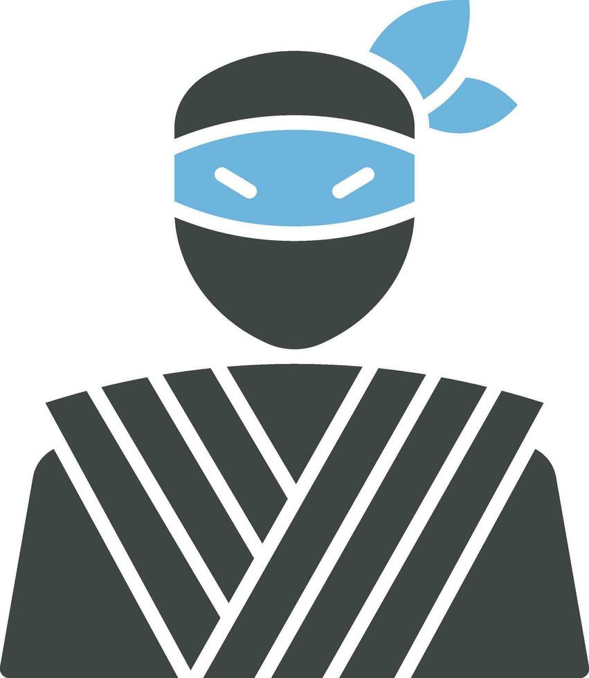 ninja icona vettore Immagine.