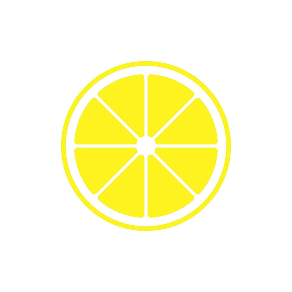 Limone icona vettore. frutta illustrazione cartello. vitamine simbolo. vegetariano logo. cibo marchio. vettore