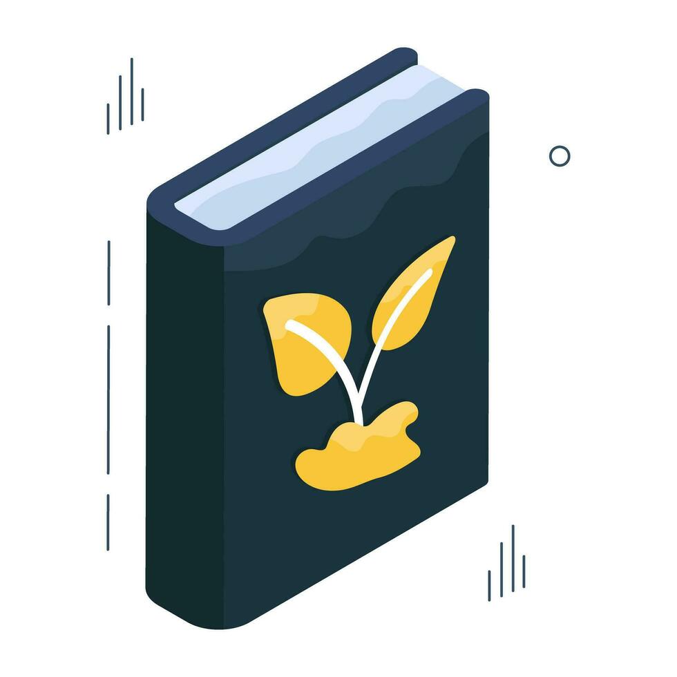modificabile design icona di eco libro vettore