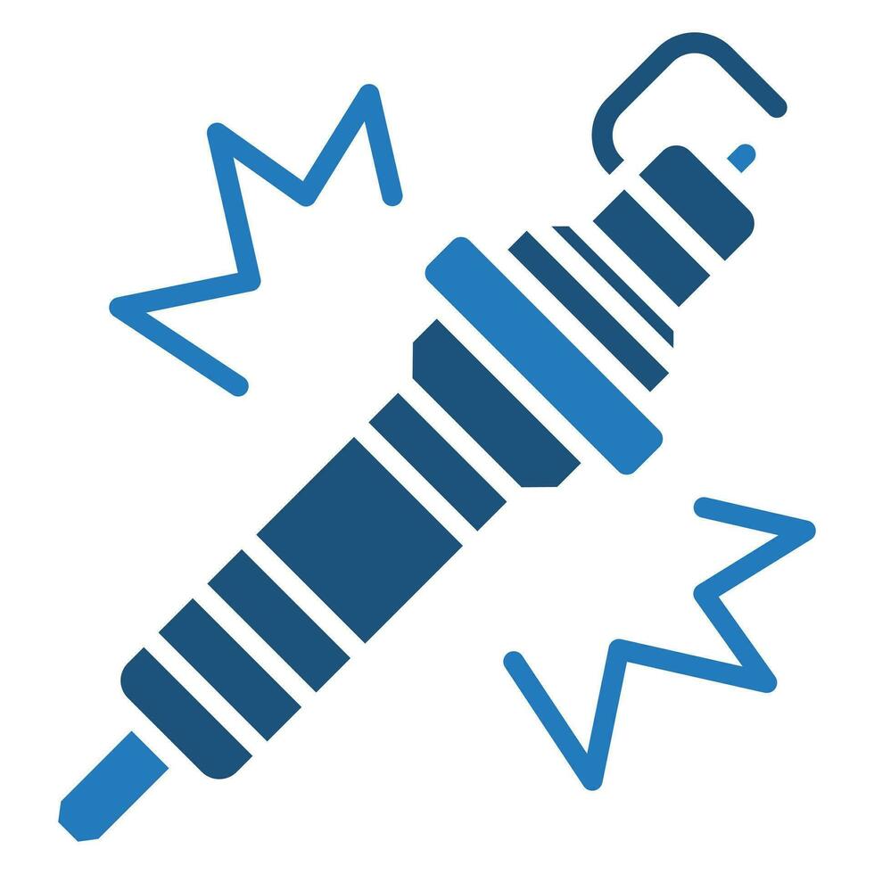 scintilla spina sostituzione icona linea vettore illustrazione