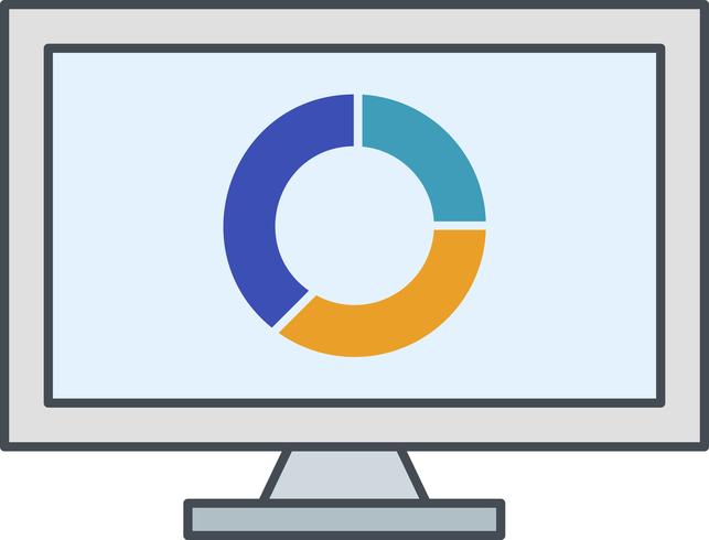 Icona di vettore grafico online