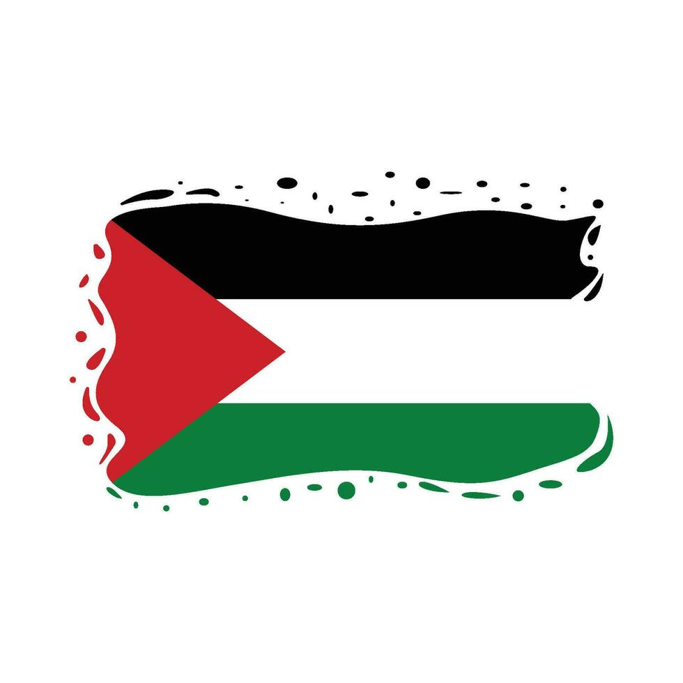 bandiera gratuito Palestina illustrazione vettore