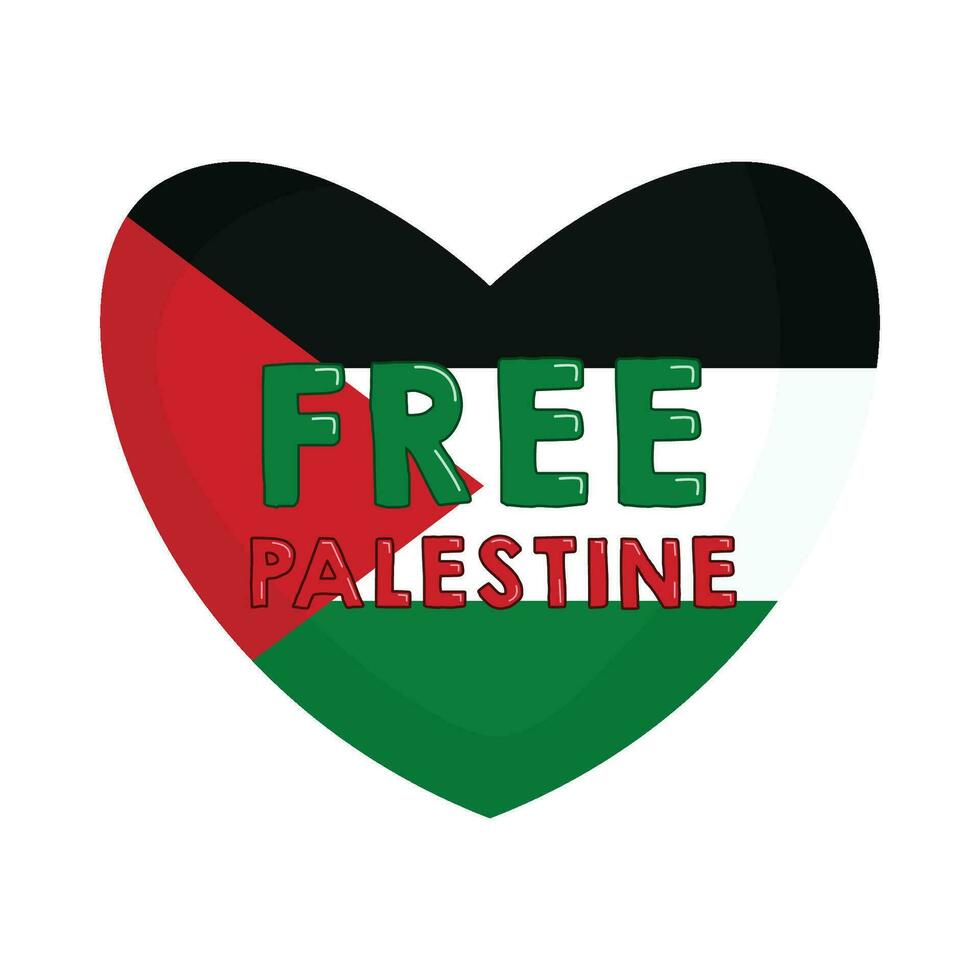 gratuito Palestina nel illustrazione vettore