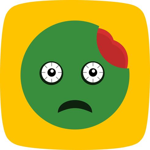 icona di vettore di zombie emoji