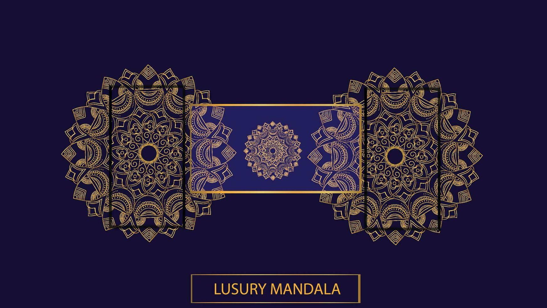 lusso mandala design . aziendale mandala design modello . vettore