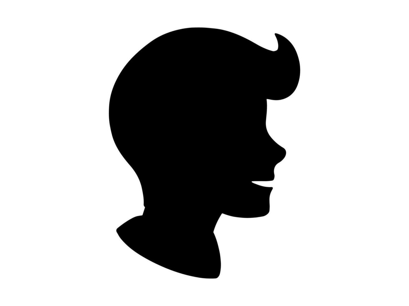 avatar maschio o avatar uomo silhouette vettore