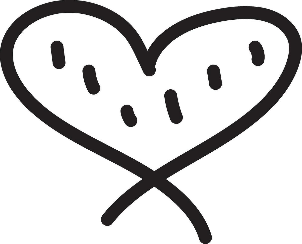 cuore scarabocchio, amore simbolo, sfondo, illustrazione, san valentino, san valentino, disegno, scarabocchiare, schema vettore