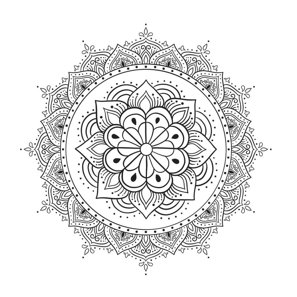 ornato circolare mandala multicolore disegni vettore