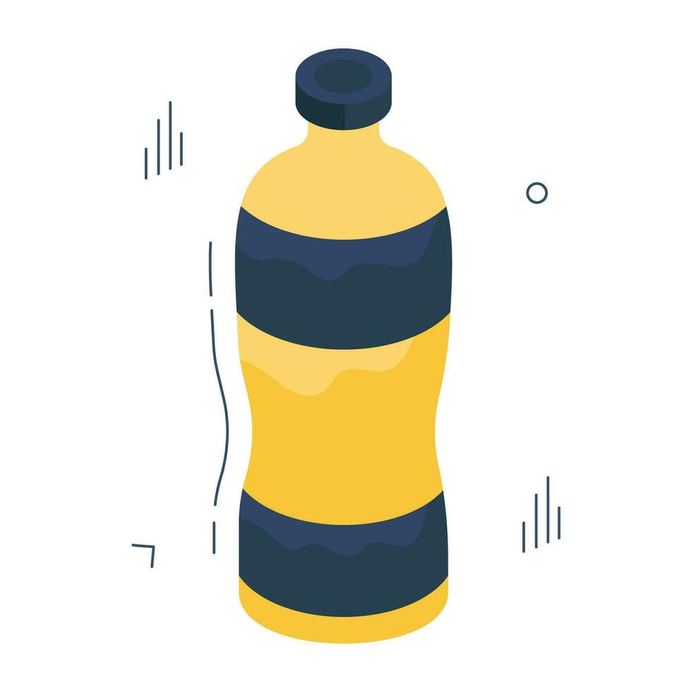 Perfetto design icona di acqua bottiglia vettore