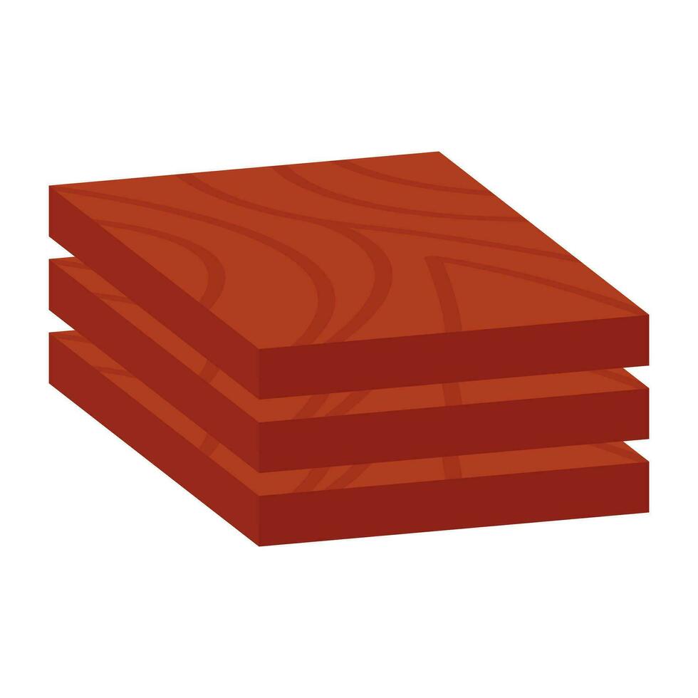 un' unico design icona di legna tavole vettore