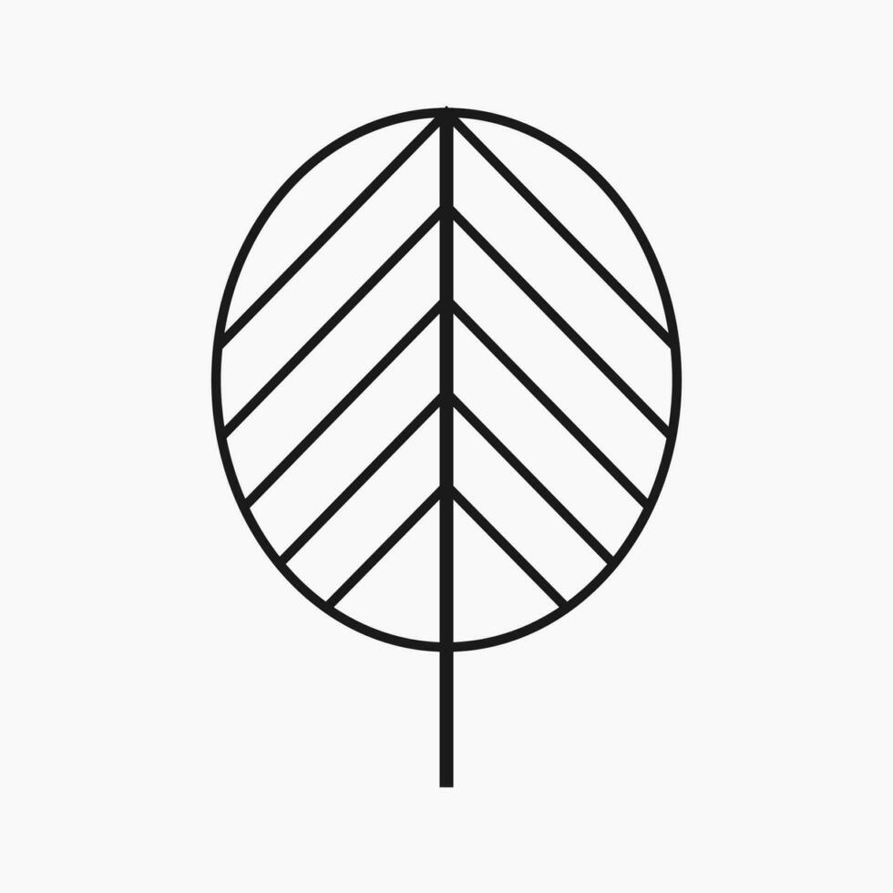 semplice e minimalista albero illustrazione vettore