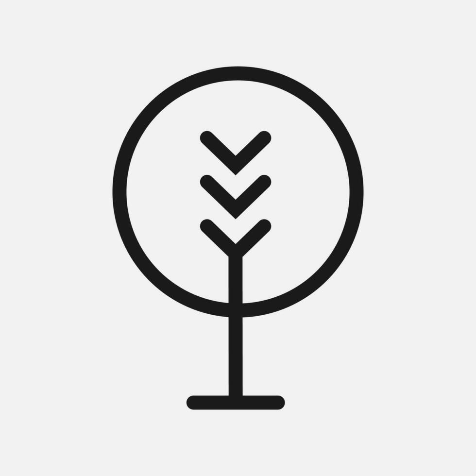 semplice e minimalista albero illustrazione vettore