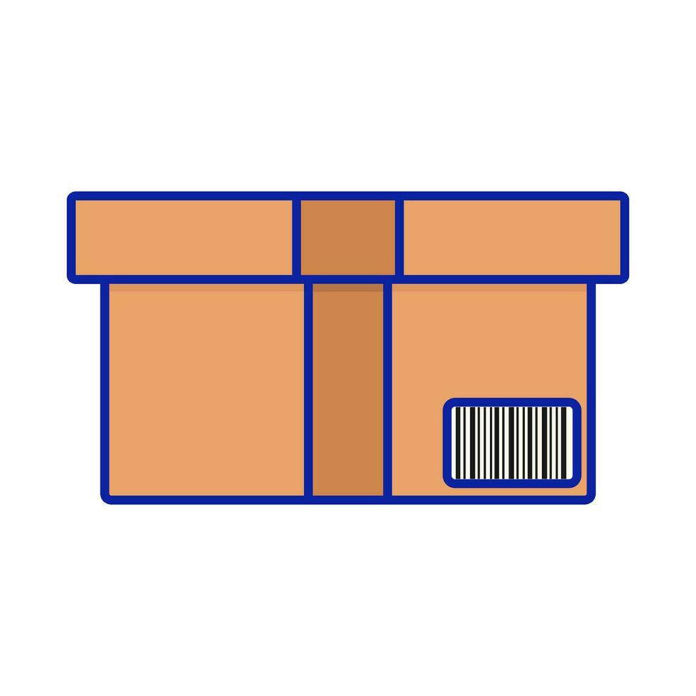 illustrazione della scatola di consegna vettore
