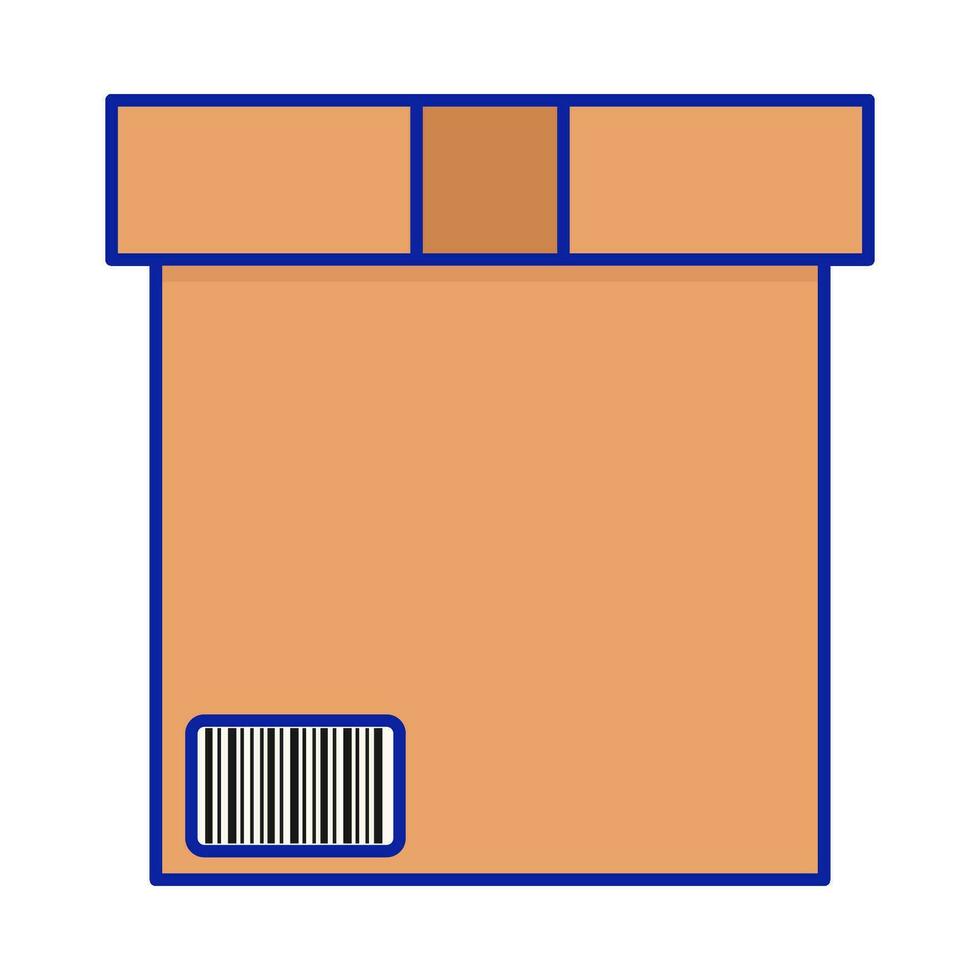 illustrazione della scatola di consegna vettore