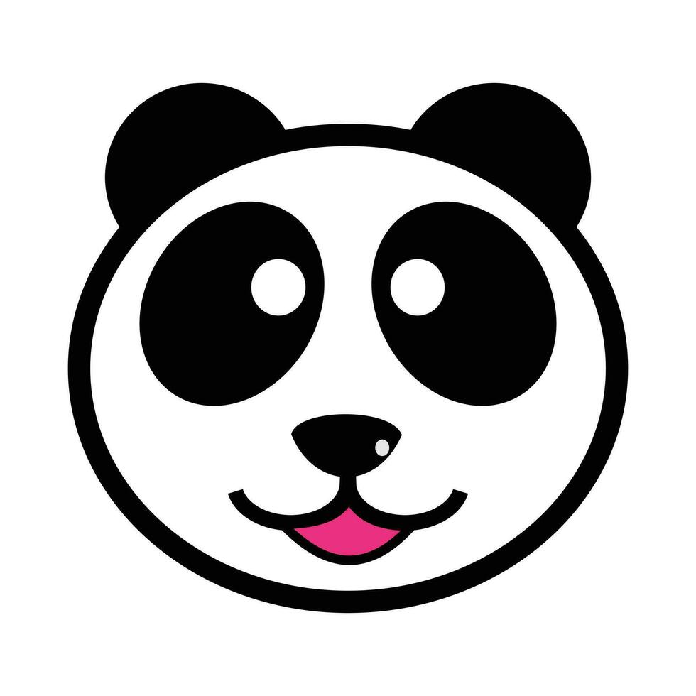 carino panda orso animale cartone animato vettore illustrazione design grafico piatto stile. carino animale design elementi. adatto per uso come un' complemento per figli di disegni.