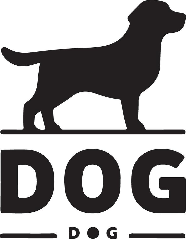 cane testa logo vettore arte illustrazione, nero colore testa logo