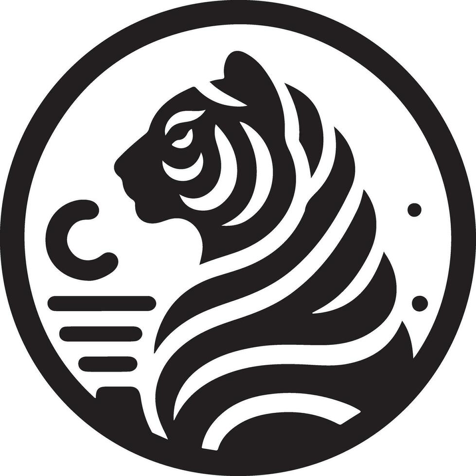 tigre viso vettore logo illustrazione, tigre viso vettore silhouette