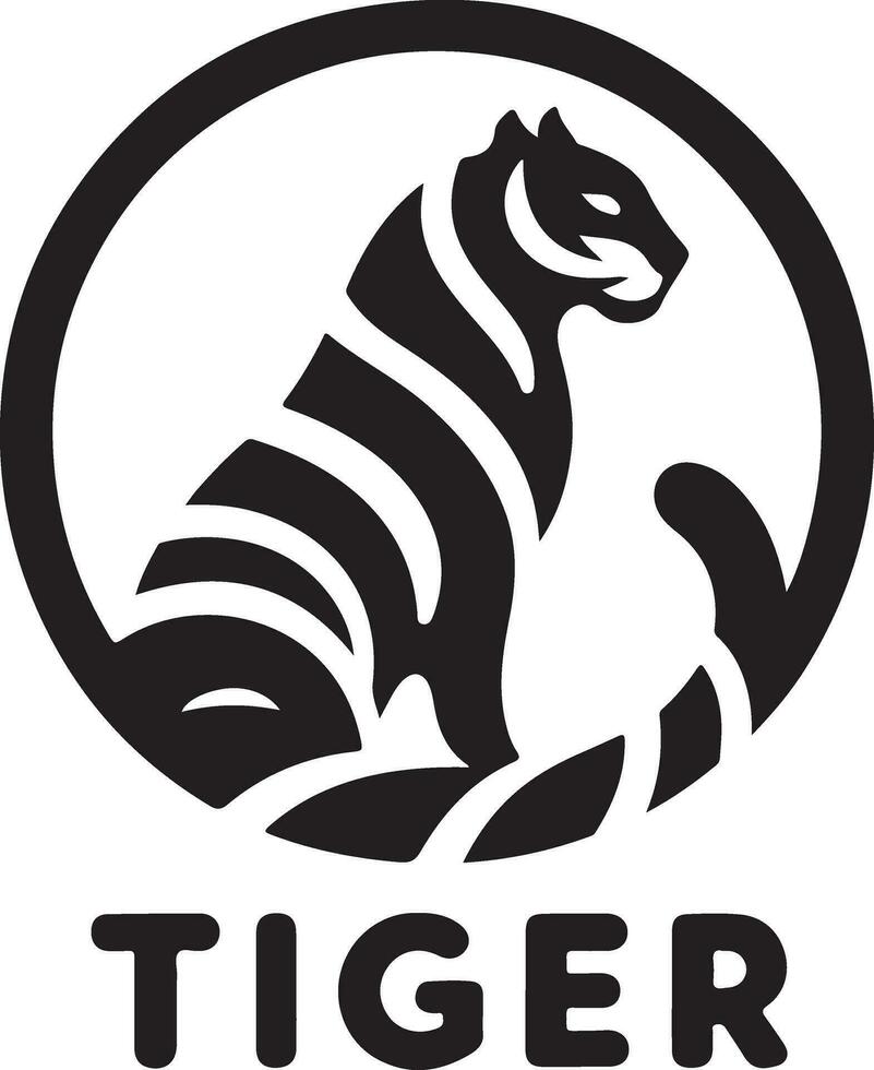 tigre viso vettore logo illustrazione, tigre viso vettore silhouette