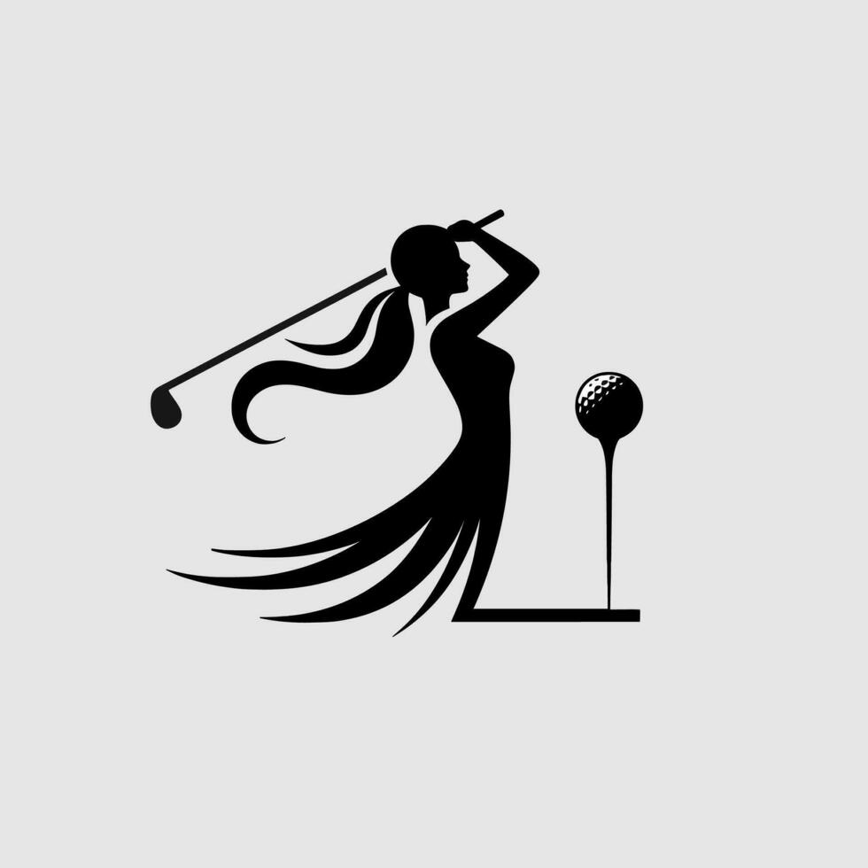 golf club logo design ispirazione. semplice, moderno minimalista logo vettore