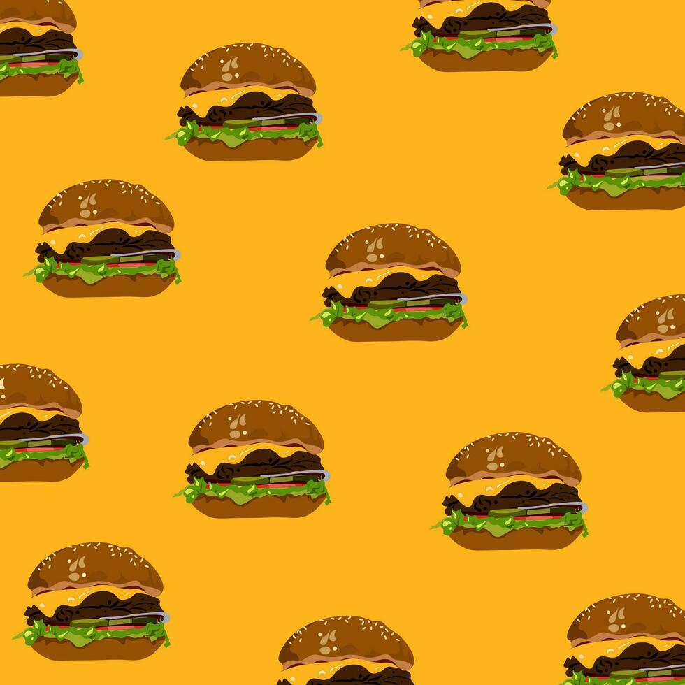 hamburger veloce cibo vettore