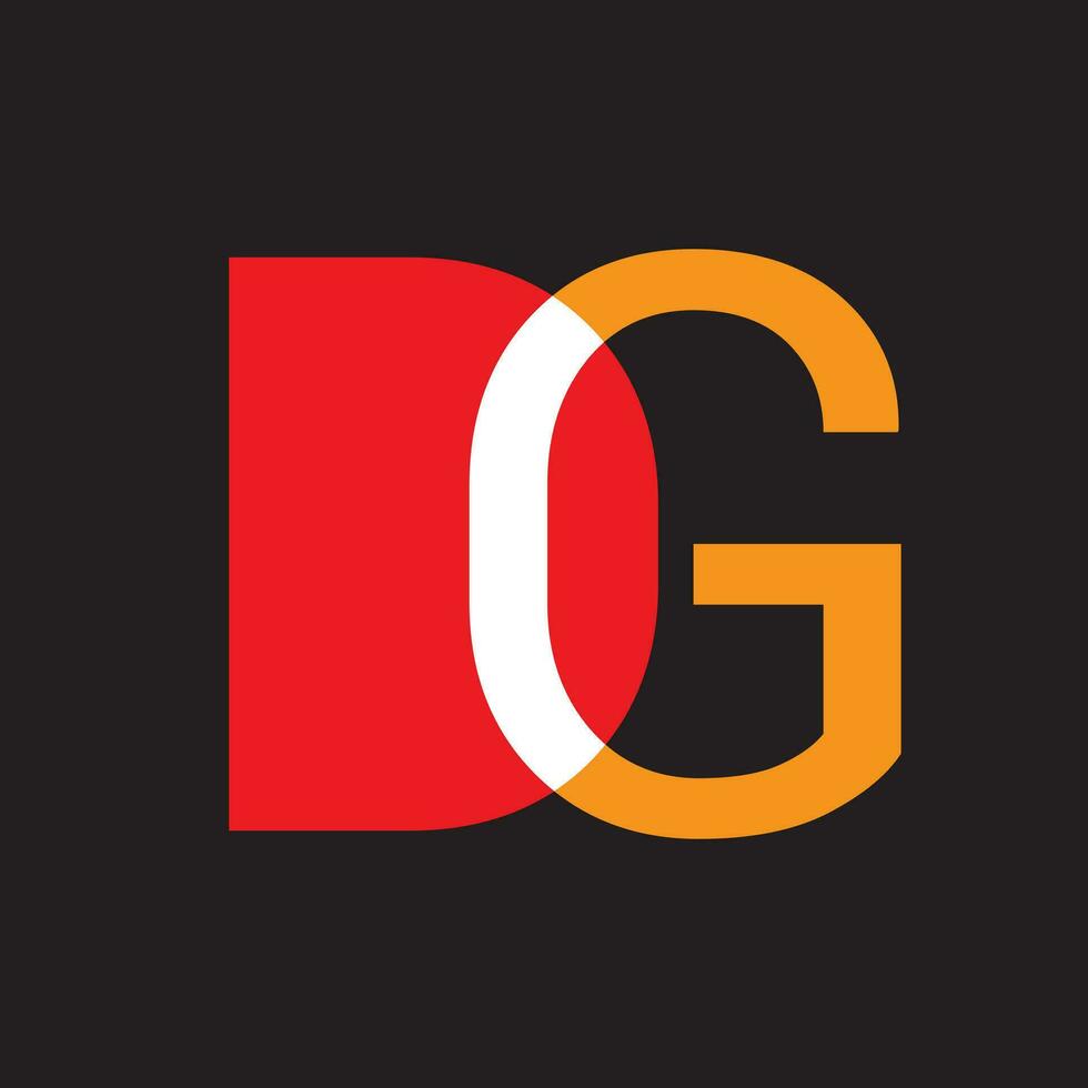 creativo innovativo iniziale dg logo e gd logo. dg lettera minimo lusso monogramma. vettore