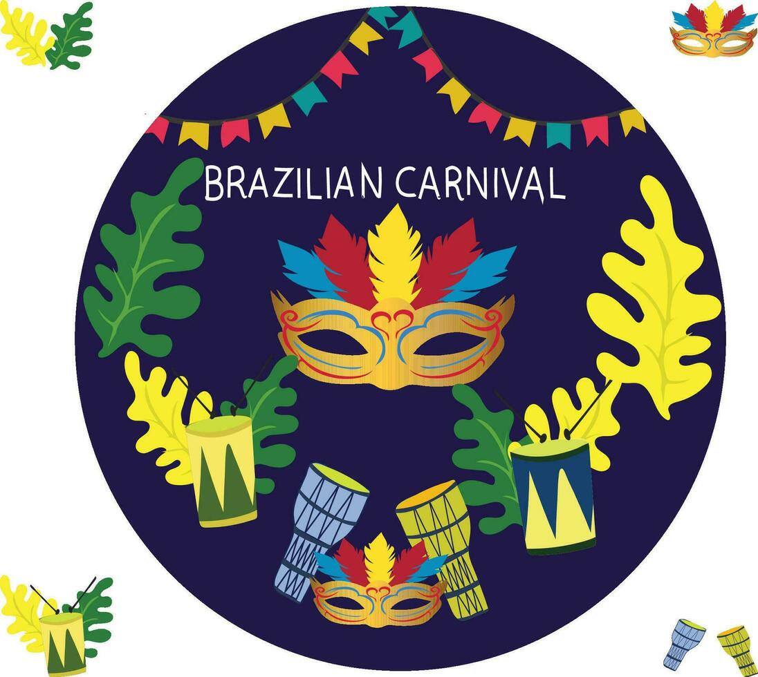 brasiliano carnevale vettore illustrazione