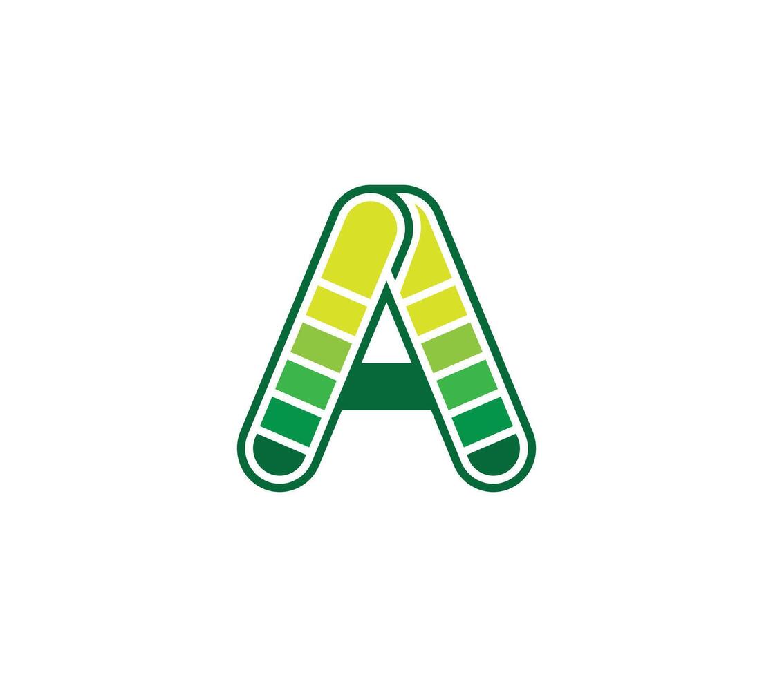 un' lettera azienda attività commerciale logo design concetto vettore