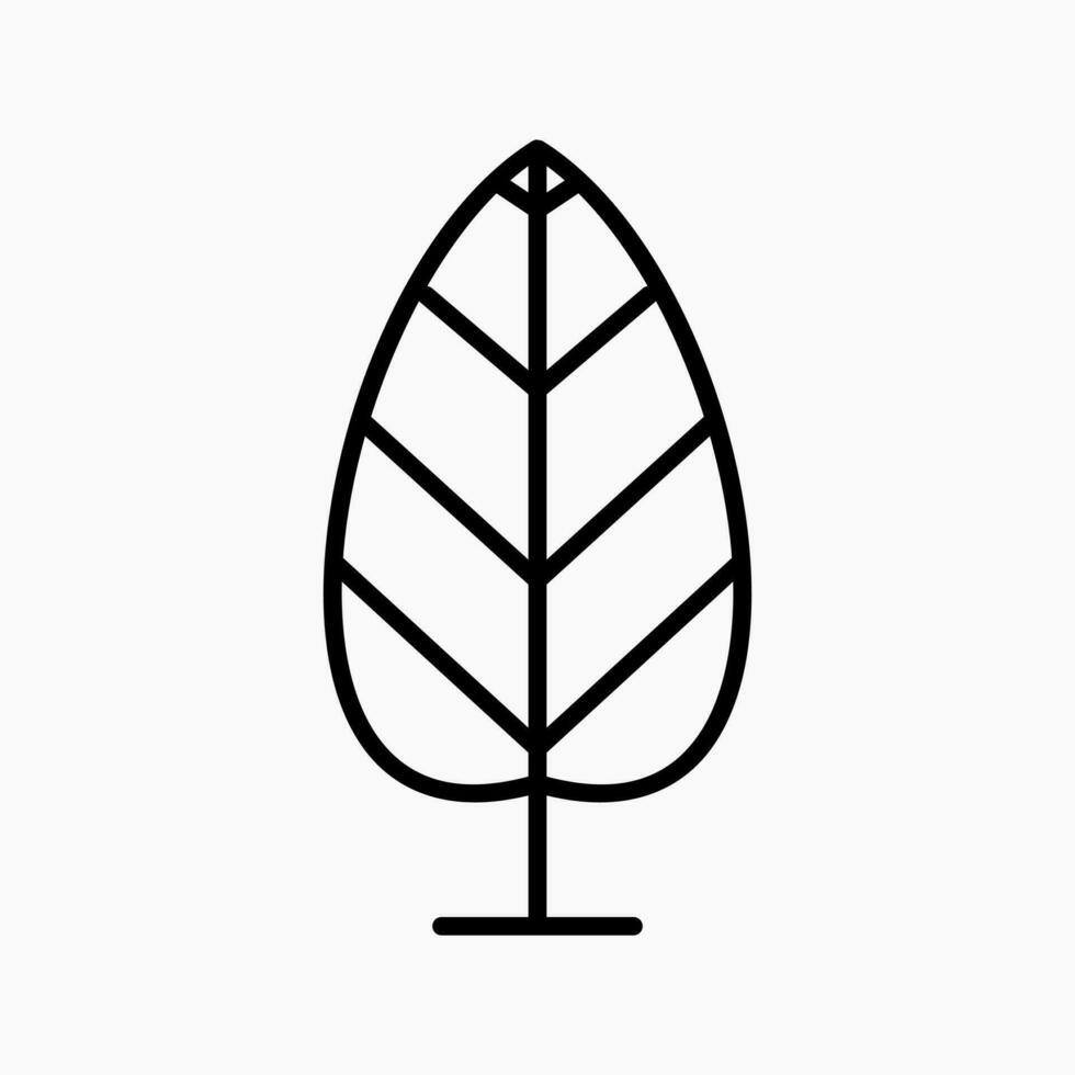 semplice e minimalista albero illustrazione vettore