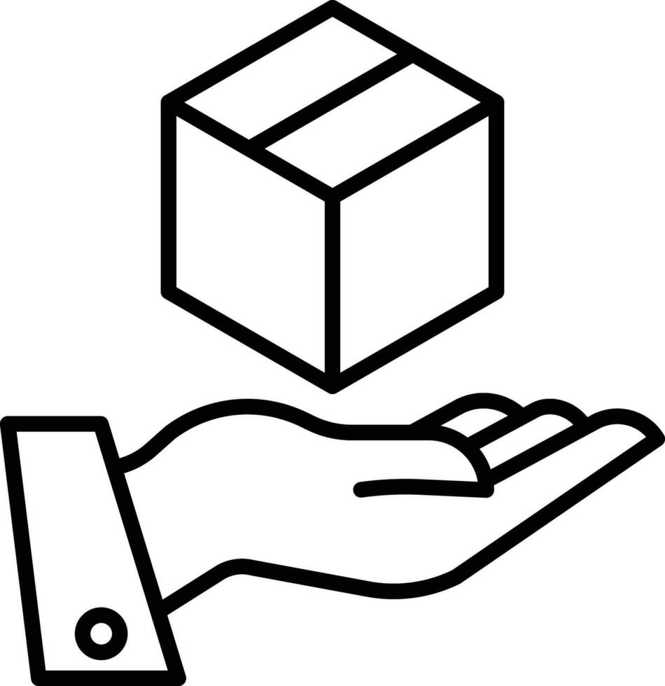 pacchetto cura schema vettore illustrazione icona