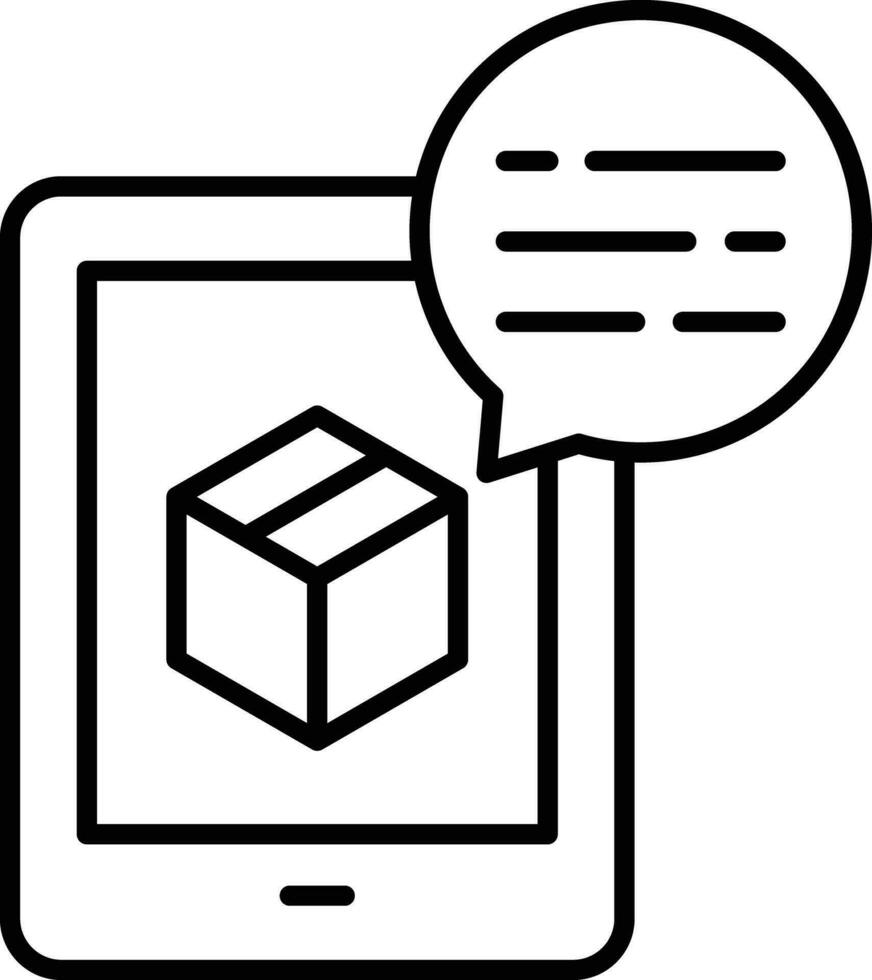 la logistica applicazione schema vettore illustrazione icona