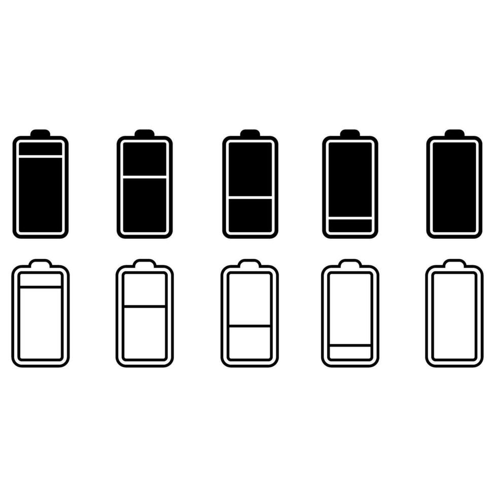 vettore dell & # 39; icona di carica della batteria. simbolo dell'illustrazione della batteria dell'indicatore. logo dell'accumulatore.