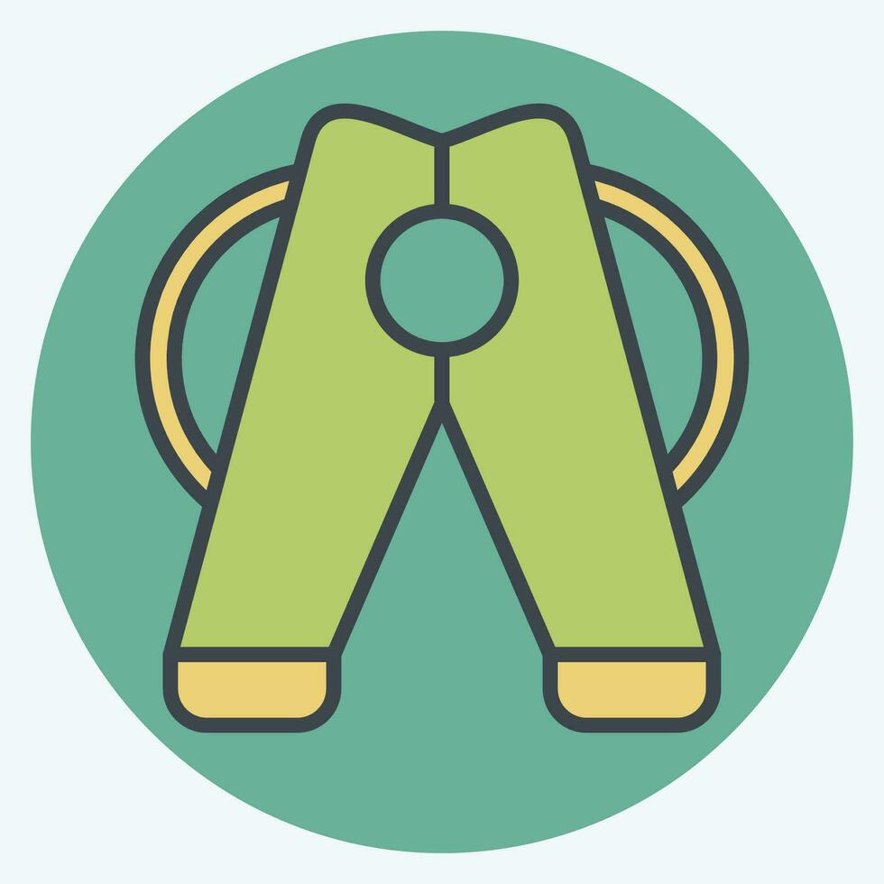 icona Abiti pioli. relazionato per lavanderia simbolo. colore compagno stile. semplice design modificabile. semplice illustrazione vettore