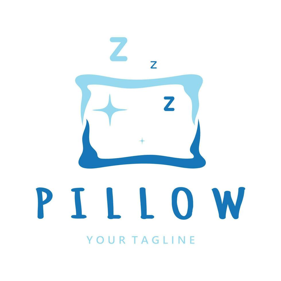 creativo logo disegni per cuscini, coperte, letto lenzuola e letti, dormire, zzz, orologio, Luna e stelle. vettore