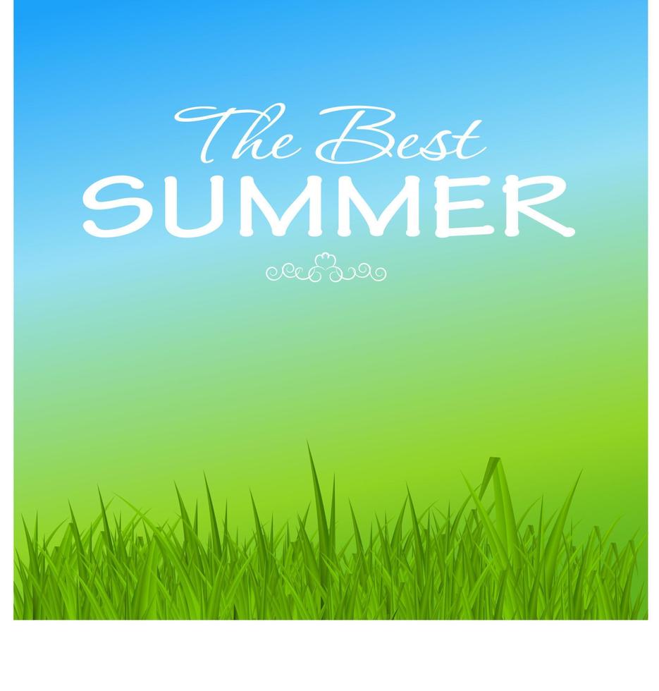 illustrazione vettoriale di poster di vacanze estive