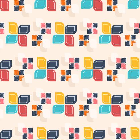 Geometric Retro Pattern Vector