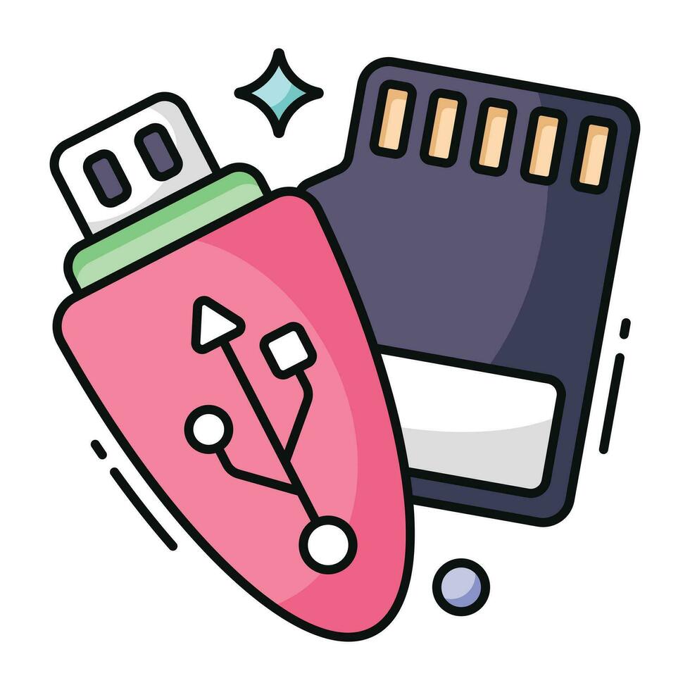un' piatto design icona di memoria Conservazione vettore