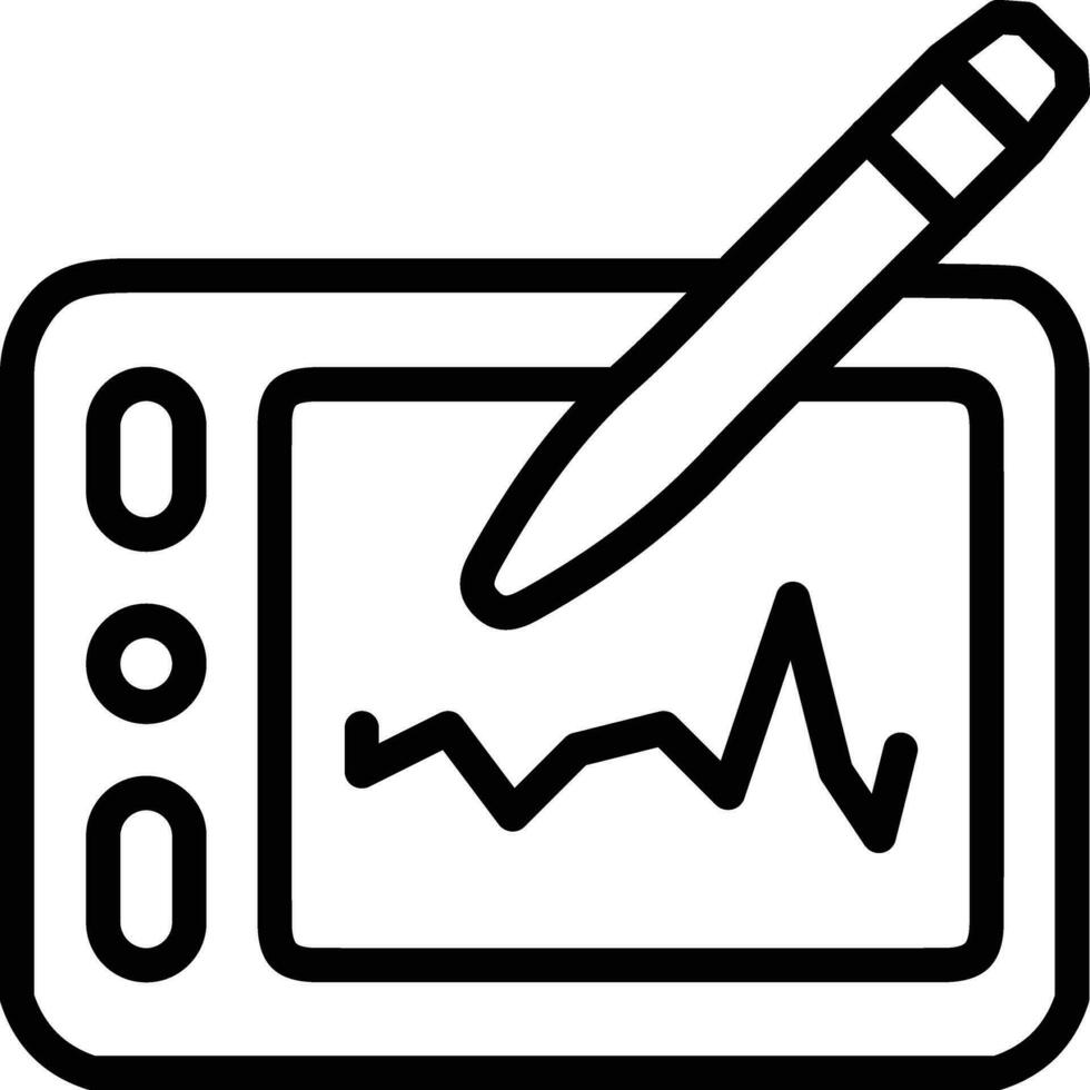 grafico tavoletta vettore icona