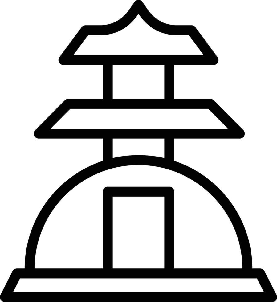 stupa vettore icona
