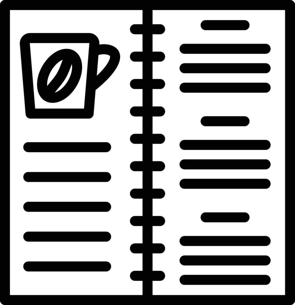 caffè menù vettore icona