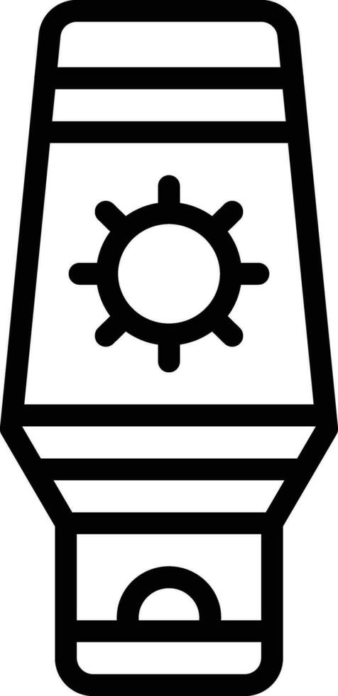 crema solare vettore icona