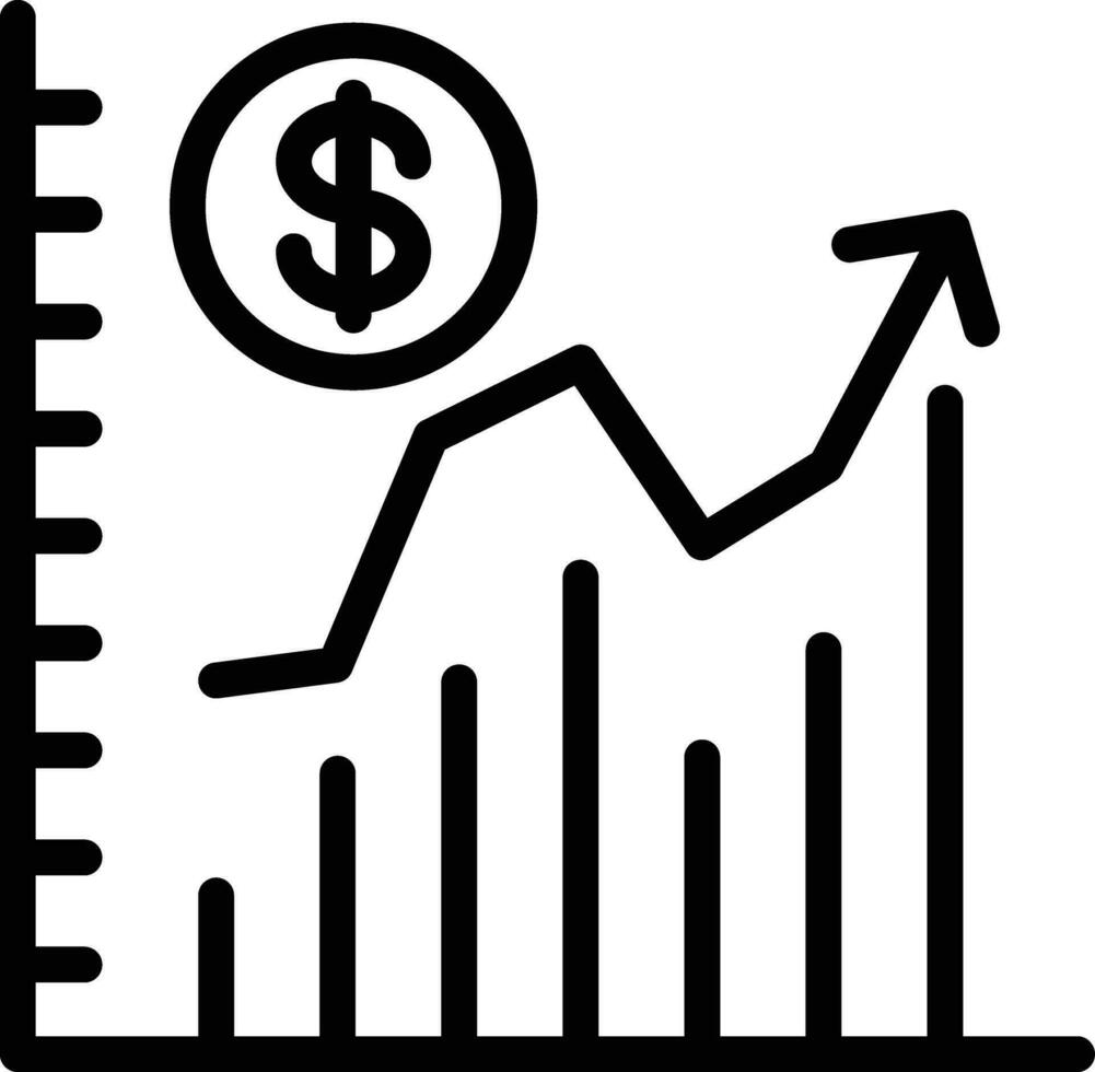 crescente economia vettore icona