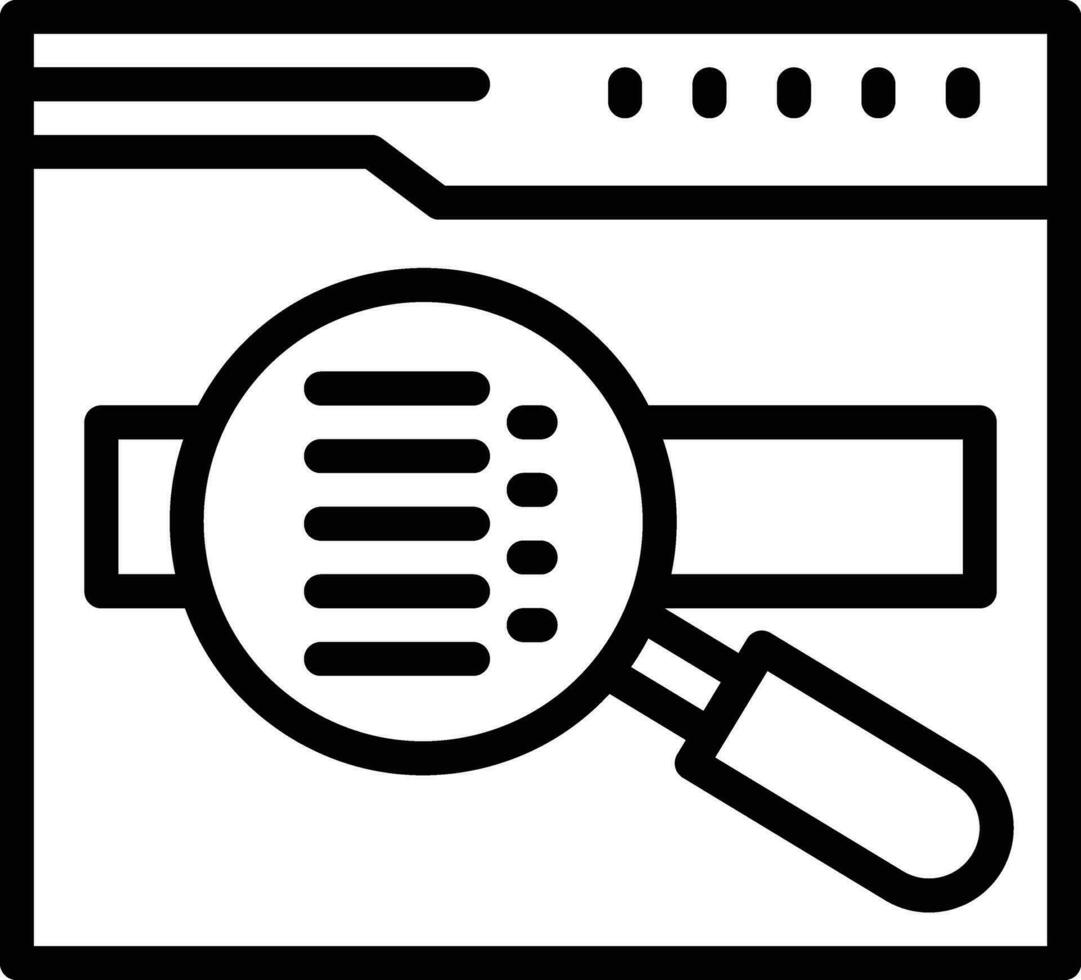 parole chiave ricerca vettore icona