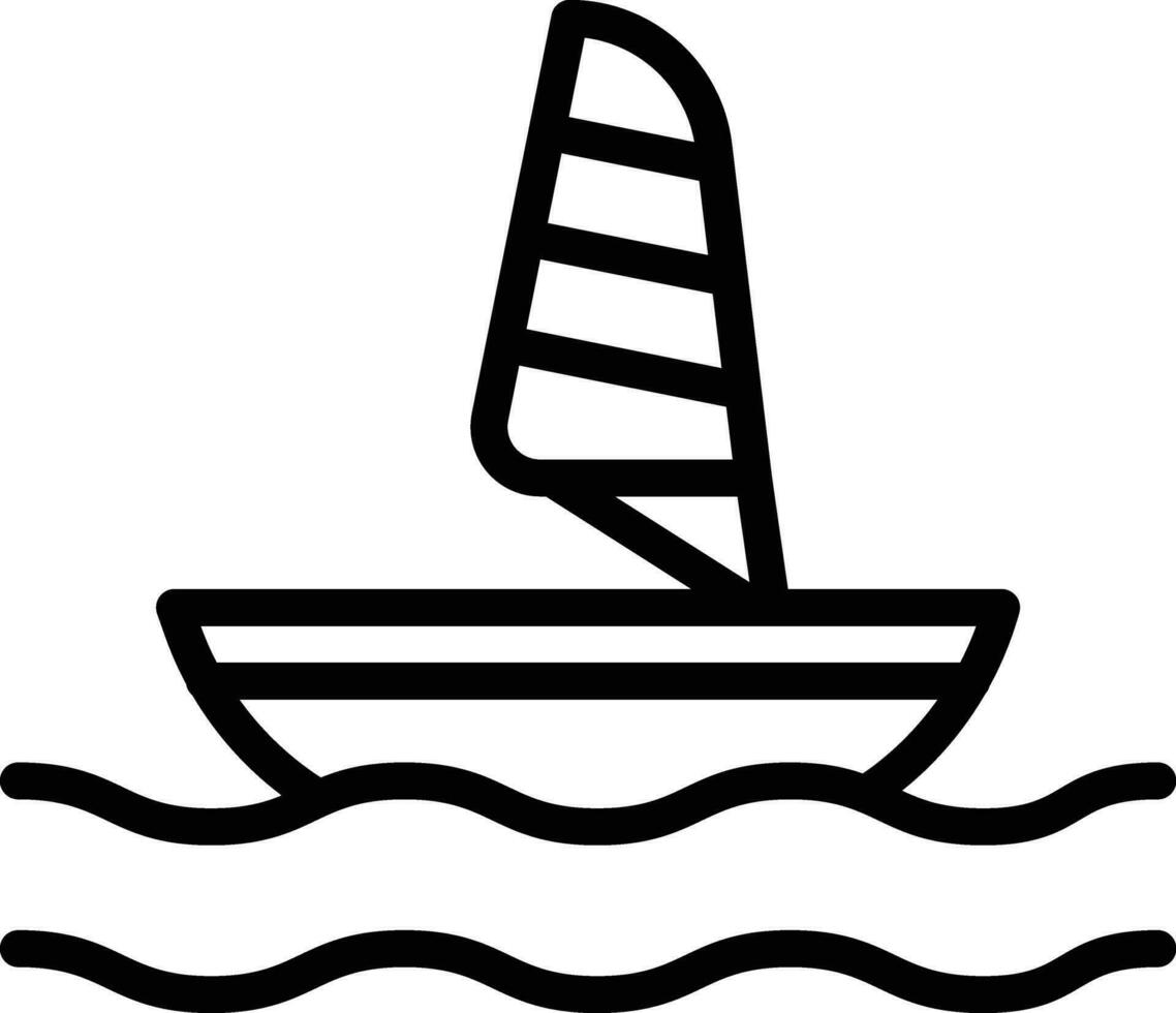 windsurf vettore icona