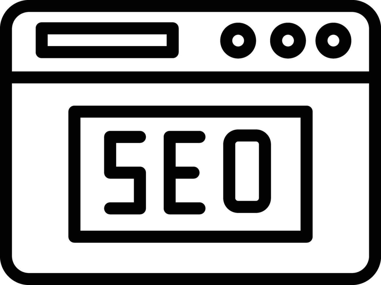 sito web SEO vettore icona